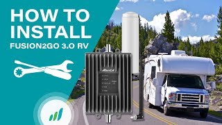 How To Install Fusion2Go 30 RV Cell Phone Signal Booster  SureCall [upl. by Yojal]