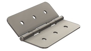 SolidWorks Tutorial 332  Sheet Metal Hinge Hinge mate [upl. by Akener]