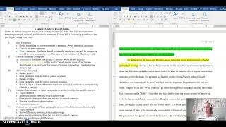 ENG 101 CompareContrast Essay Outline Walk Through [upl. by Kaliope]