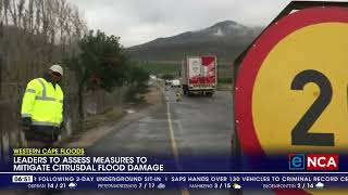 Western Cape floods  Leaders to assess measures to mitigate Citrusdal flood damage [upl. by Aksehcnarf]