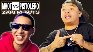 𝐙𝐚𝐤𝐢 𝐑𝐞𝐚𝐜𝐭𝐬  Mhot vs Pistolero  Pwedeng kay Pistolero yun [upl. by Cappello]