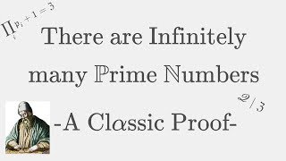 There are Infinitely many Primes  Euclids Proof of the Infinitude of Primes [upl. by Eulalia772]