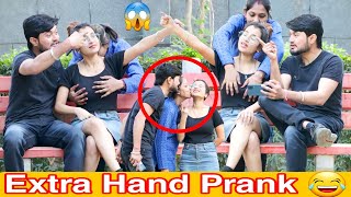 Extra Hand Prank On Delhi Stranger Girl  Hem Yadav [upl. by Iphigenia]