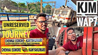 KANYAKUMARI SF EXPRESS TRAIN VLOG  UNRESERVED JOURNEY  INDIAN RAILWAYS [upl. by Herrmann]