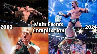 All Of WWE PPV Main Events Match Card Compilation 2002  2024 [upl. by Will]