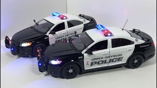 124 Upper Gwynedd Police Ford Tauruses with Working Lights DEMO VEHICLES [upl. by Bac]