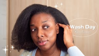 My Simple Wash Day Routine on Afro 4C Hair At Home [upl. by Petulah846]