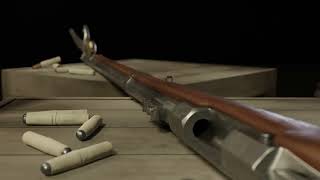 Animated 1866 Chassepot Reload and Flyby Remastered [upl. by Nodnyl]