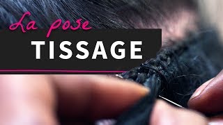 Comment faire un tissage  Pose Tissage  extensions Extiff [upl. by Artus]