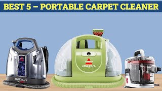 TOP 5 Best Portable Carpet Cleaner 2023 buying guide [upl. by Hildie]