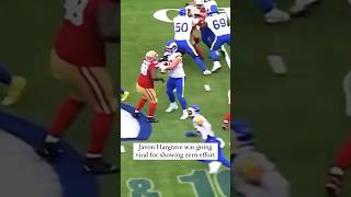 This player is going viral for showing ZERO effort shorts nfl 49ers viral [upl. by Nrubyar]