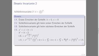 Schleifeninvarianten [upl. by Illa]