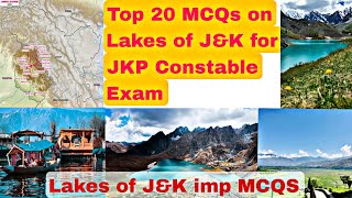 Lakes of JampK MCQs Lakes jammu kashmir mcqs [upl. by Adamski]