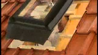 RoofLITE window installation 3  Make an opening in a tile roof for the window [upl. by Shermy]