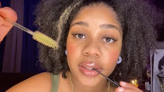 ASMR DOING YOUR EYEBROWS 😴✨Spoolie Nibbling Personal Attention Mouth Sounds Inaudible💓 [upl. by Angelis82]