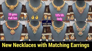 Glamorous Necklace amp Earring Sets  Latest Trendy necklace Designs  Only 12on VA  Mukunda [upl. by Loreen]