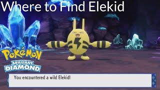 Pokemon Brilliant Diamond  Where to Find Elekid [upl. by Calderon]