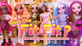 Does the Fit Fit ALL NEW Series 3 Rainbow High Doll amp Fashion Review [upl. by Donetta198]