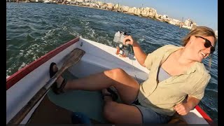 The Best dinghy for a sailboat How we built a NESTING DINGHY on a budget from an old fishing boat [upl. by Haya]