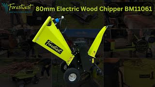 Forestwest 80mm Electric Wood Chipper BM11061 Assembly amp Display [upl. by Ensign]