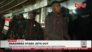 Harambee Stars leave the country to fight for a chance to play in AFCON 2025 [upl. by Acireh]