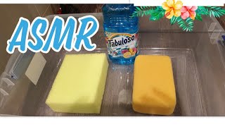 ASMR 💙 Fabuloso Tropical Spring 💙 Satisfying Sponge Squeezing [upl. by Nylcsoj267]