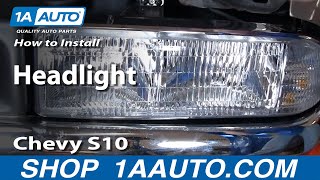 How to Replace Headlight 9804 Chevy S10 Pickup [upl. by Rogerg341]