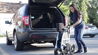 How to put the Prestige rollator in a car trunk [upl. by Emlynn]