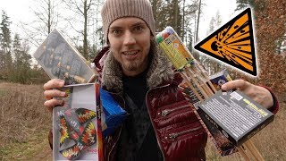 Silvester Vorfreude  Feuerwerk im Test  Kleine Batterie Spyder und mehr Teil 2 [upl. by Maker]