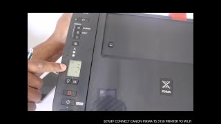 Set up  Connect Canon Pixma TS3150 Printer To WIFI [upl. by Ymmot]