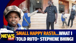 HUYU JAMA UTACHEKA😂😂 Small Rastaman Stephen Bhingi after meeting President Ruto at State House [upl. by Crane]