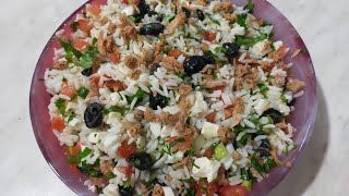 salade de riz au thonسلاطة روز بالتن مع سر نجاحها [upl. by Eiznek82]