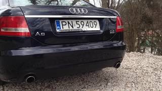 Audi A6 C6 24 V6 EXHAUST SOUND [upl. by Norreht]