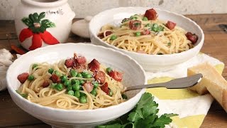 Spaghetti with Pancetta and Peas  Episode 1161 [upl. by Nnylear]