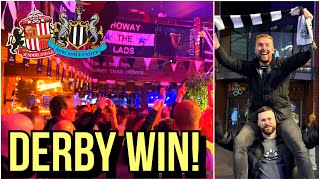 NEWCASTLE FANS CELEBRATE DERBY DAY WIN [upl. by Smalley688]