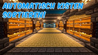 Automatisches Lagersystem  Minecraft Tutorial 1201 [upl. by Neumeyer]