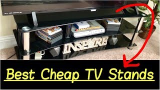 ✅Best Cheap TV Stands for 42” 55” 65” 75” or 80quot TV Entertainment Center Quick Overview [upl. by Attelrac]