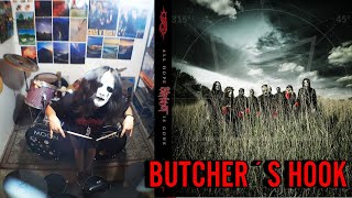 quotBUTCHER´S HOOKquot  SLIPKNOT  DRUM COVER WITH JOEY JORDISON MASK amp DRUM KIT [upl. by Marcile]