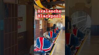 Avalanche Rollercoaster at Blackpool Pleasure Beach Theme Park 🎢 themepark rollercoaster fun [upl. by Adina]