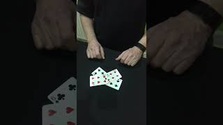 Cool incredible card magic trick with four cards and a rivet Unbelievable magic trick impossible [upl. by Asereht]