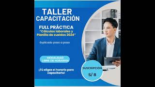 TALLER DE CAPACITACION LABORAL contabilidad excel contabilidaddesdecero [upl. by Niac178]