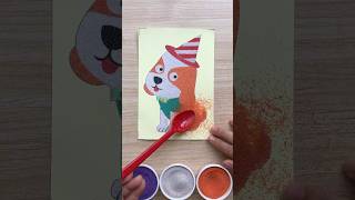 ASRM Sand painting the puppy asrm satisfying relaxing painting [upl. by Isawk]