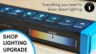 Workshop lighting upgrade  Everything you need to know about lighting  Shop upgrade EP1 [upl. by Ehtnax]