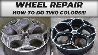 Wheel Restoration TWO COLORS Tips and Tricks [upl. by Ihtak]