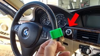 IGNITION SWITCH FUSE LOCATION BMW E90 E92 E91 E93 ENGINE START STOP [upl. by Manny639]