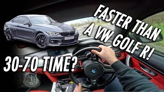 2017 BMW 435D DRIVING POVREVIEW  ITS A ROCKET [upl. by Ecneitap]