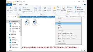 How to Copy Path in File Explorer in Windows 10 Tutorial [upl. by Rochella]