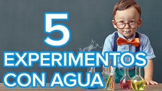 5 experimentos con agua para niños  Ciencia divertida [upl. by Devol]