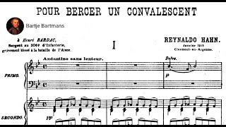 Reynaldo Hahn  Pour bercer un convalescent 1916 [upl. by Atiuqrehs]