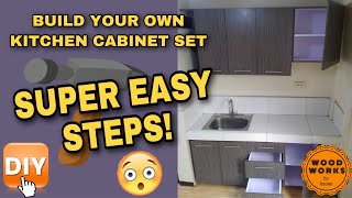 Paano Gumawa ng Kitchen Cabinet Set  How To Build A Kitchen Cabinet Set  Easy Steps by DIY [upl. by Wright]